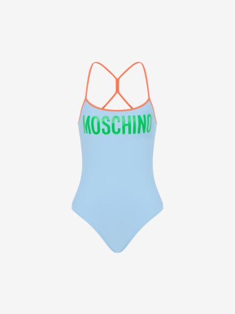 Moschino LOGO PRINT ONE-PIECE SWIMSUIT