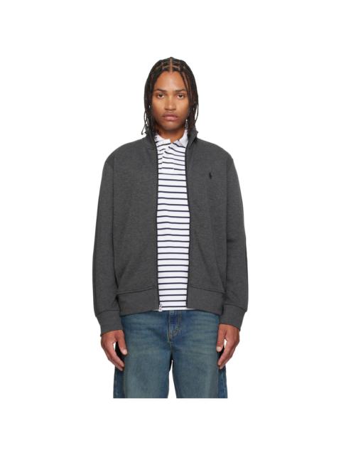 Polo Ralph Lauren Gray Mock Neck Zip-Up Sweater