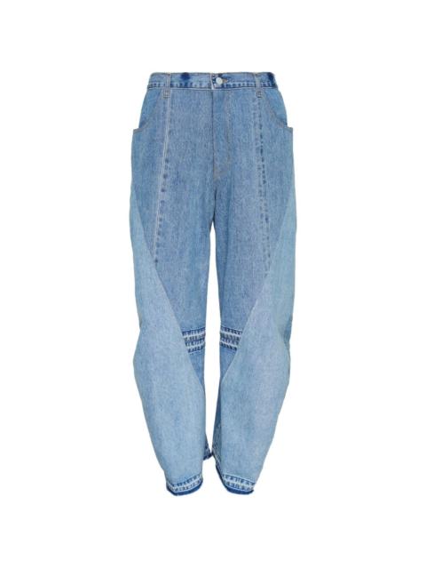 JiyongKim panelled-design jeans