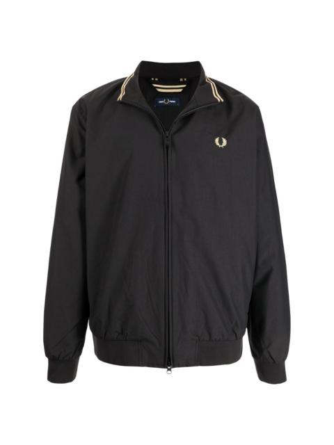 Fred Perry embroidered-logo windbreaker