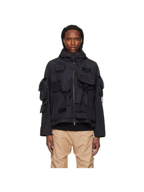 We11done Black Military Shell Jacket
