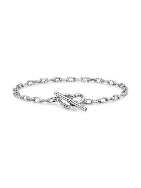 DAVID YURMAN Women's DY Madison Heart Toggle Chain Bracelet in Sterling Silver, 3MM - Silver