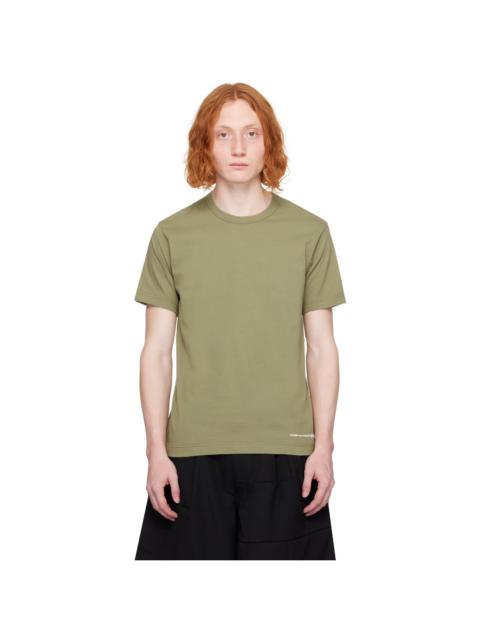 Comme des Garçons SHIRT Khaki Printed T-Shirt