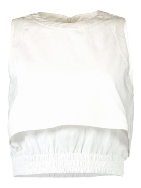 Brunello Cucinelli elastic-trim sleeveless top