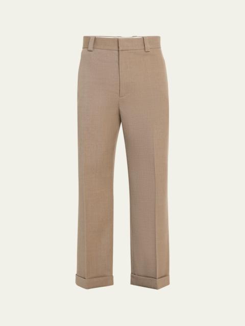 Bottega Veneta Men's Melange Wool Trousers