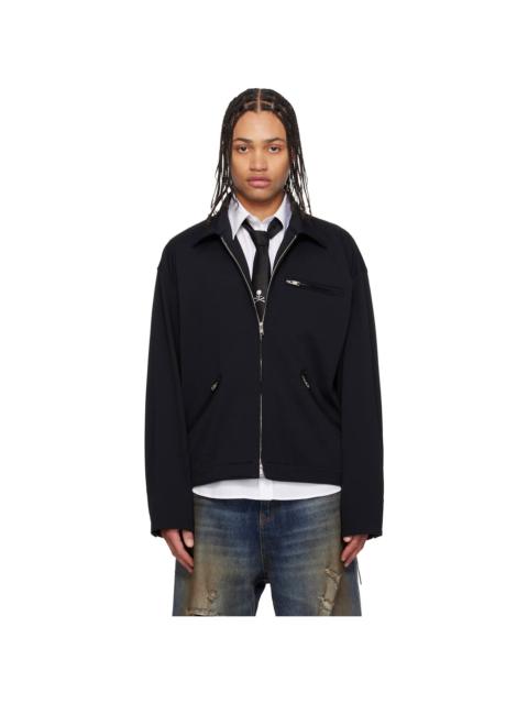 mastermind JAPAN Black Jersey Detroit Jacket