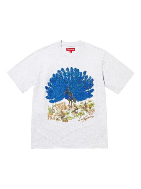 Supreme Supreme FW25 Peacock S/S T-Shirt 'Ash Grey' FW25KN96-ASH-GREY