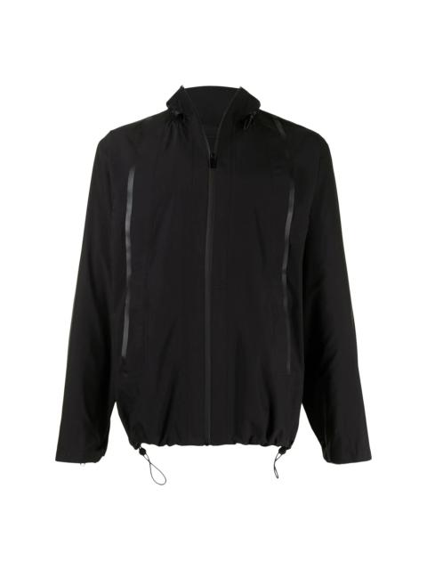 drawstring-fastening jacket
