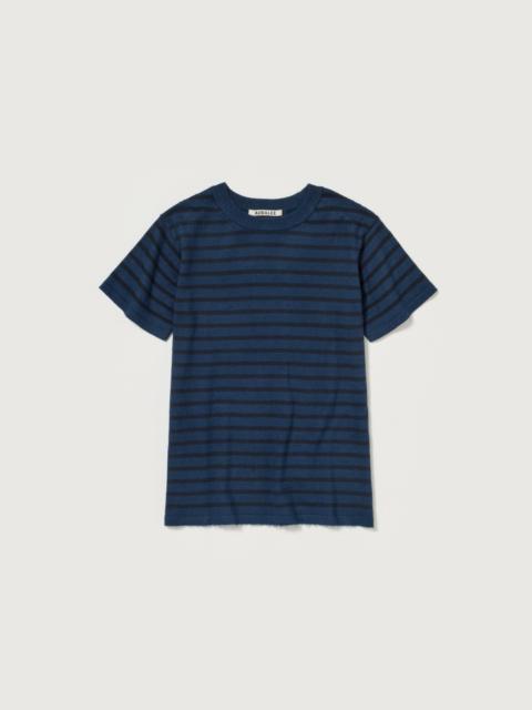 AURALEE HIGH GAUGE COTTON KNIT TEE