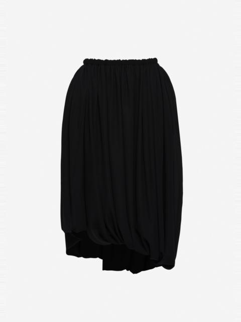 MAGDA BUTRYM Layered balloon skirt in black