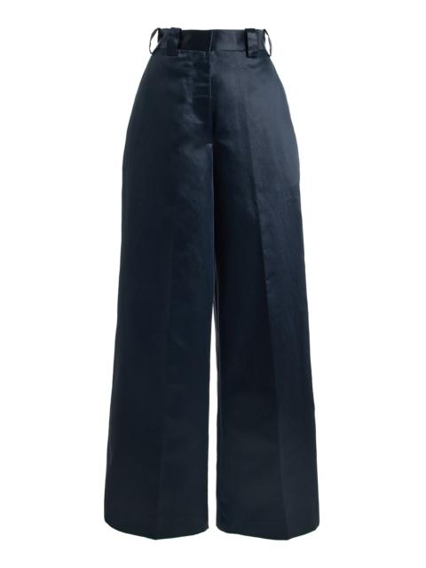 NICCOLÒ PASQUALETTI Campo Wide-Leg Pants navy