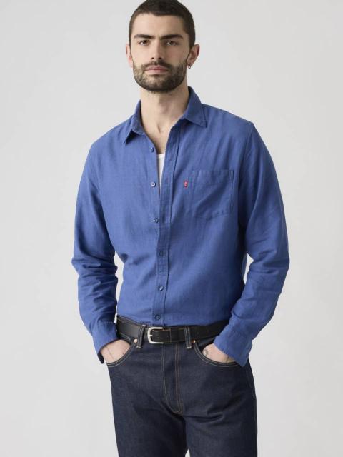 Levi's SUNSET ONE POCKET STANDARD FIT COTTON LINEN SHIRT