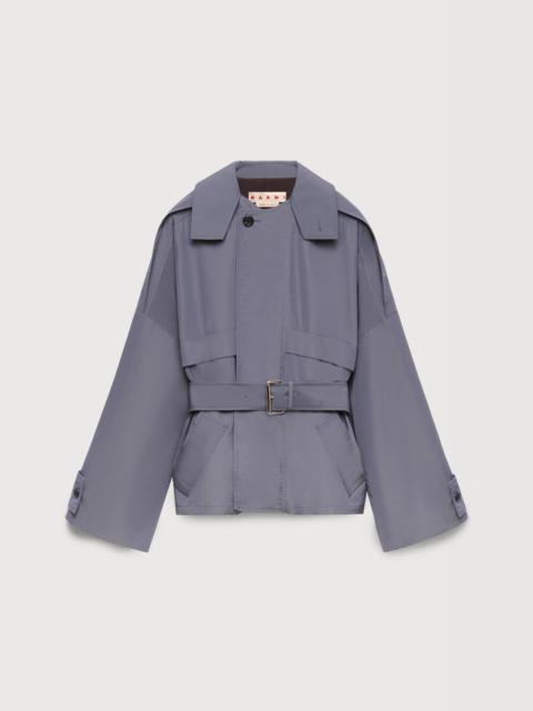 Marni GREY NYLON BLOUSON WITH BELT
