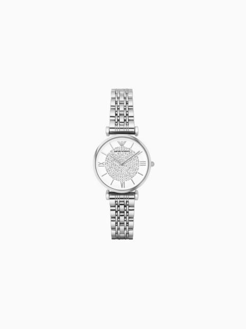 EMPORIO ARMANI WOMEN'S TWO-HAND STAINLESS STEEL WATCH