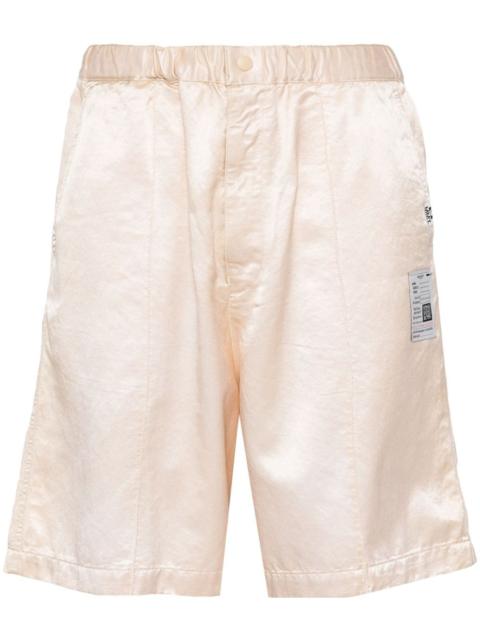 logo-tag satin shorts
