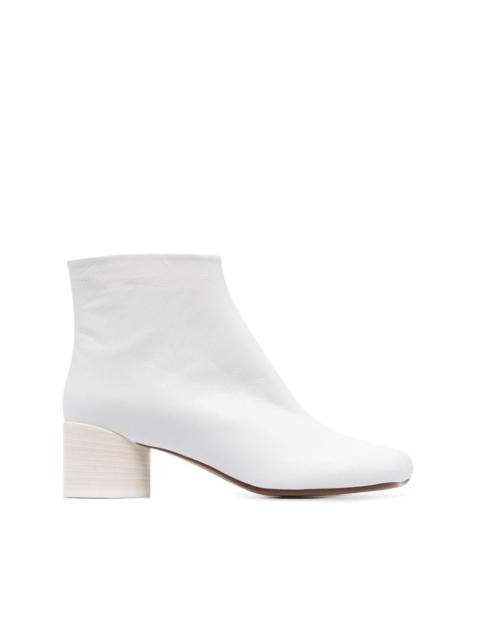 Anatomic square-toe ankle boots