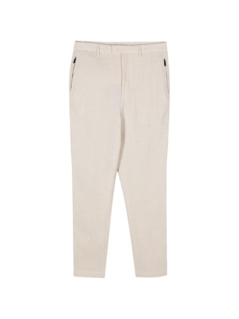 tapered-leg trousers