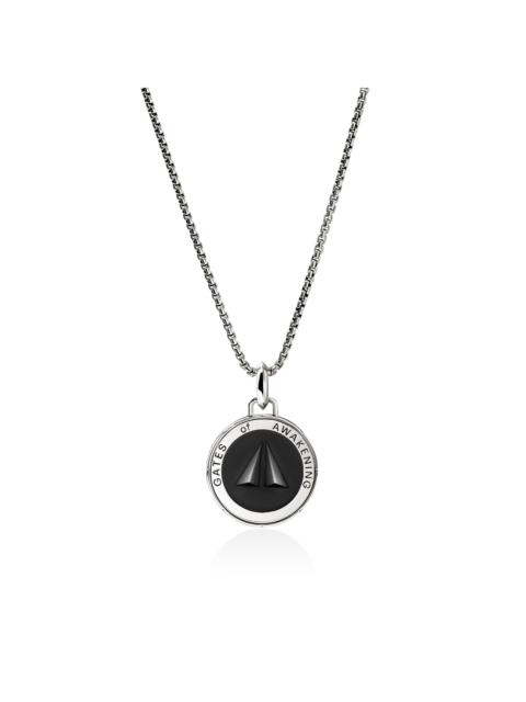 JOHN HARDY Split Gate Talisman Necklace, Sterling Silver, Enamel