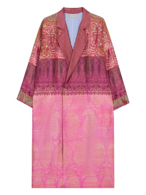 Pierre-Louis Mascia Enekam paisley-print double-breasted coat