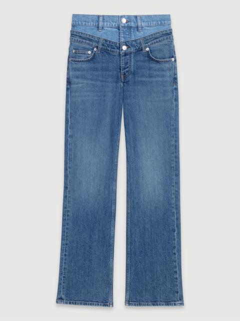 maje Double waistband jeans