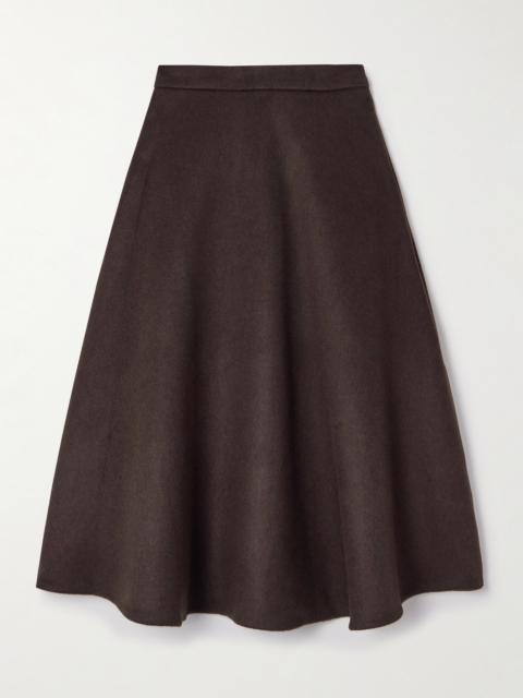 RÓHE Recycled Wool-blend Felt Midi Skirt