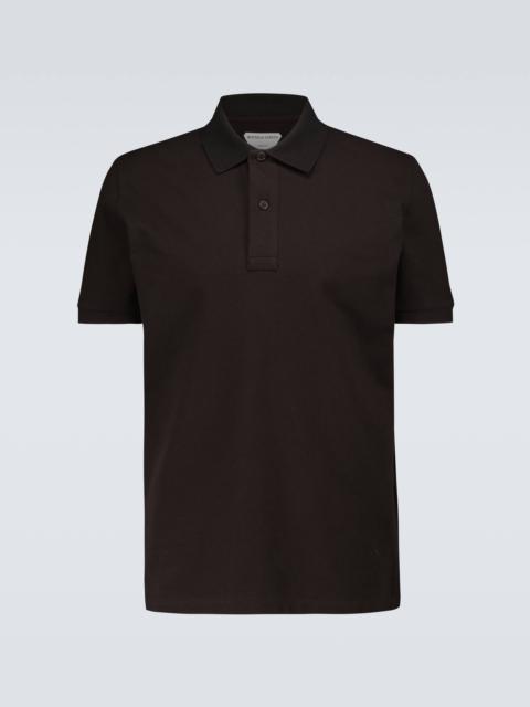 Bottega Veneta Short-sleeved cotton piqué polo