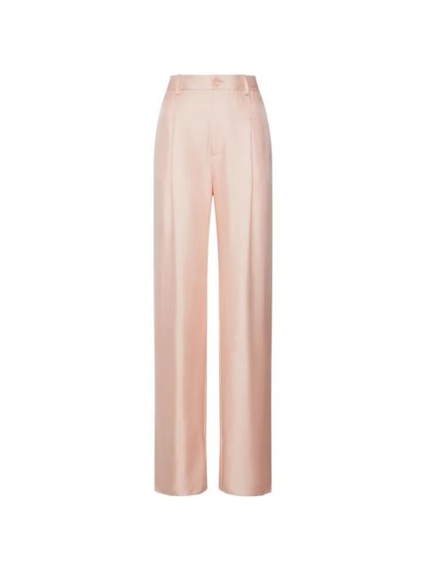 Silky Twill Relaxed Pleated Pant