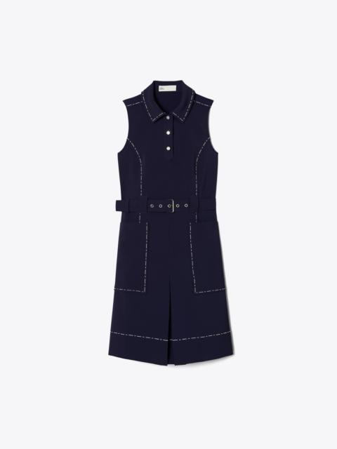 TORY BURCH Pick Stitch Stretch Golf Dress