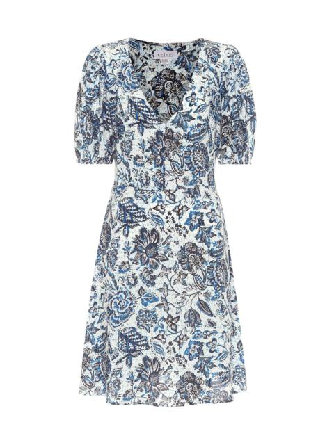 velvet Shani floral minidress