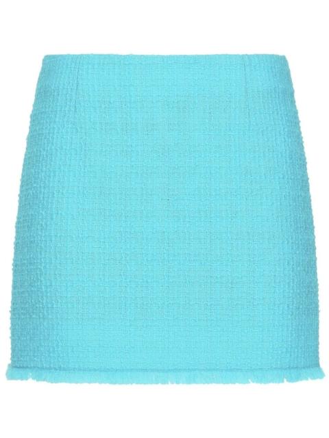 Dolce & Gabbana mid-rise tweed miniskirt