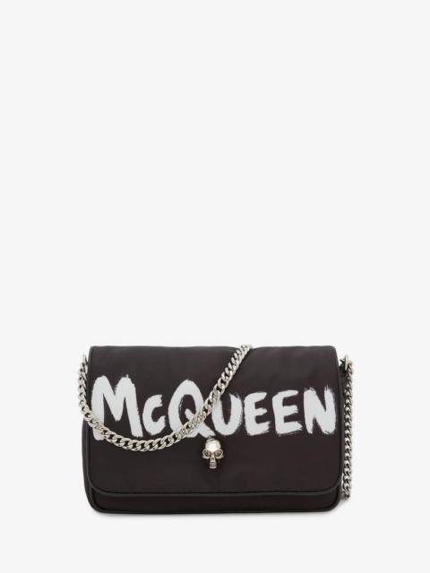 Alexander McQueen Small Skull Bag in Black/white