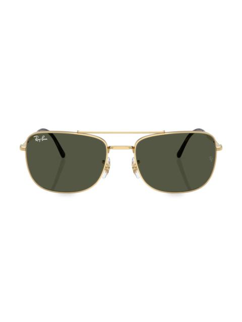 Ray-Ban Men's RB3755 62MM Rectangular Sunglasses - Gold Arista