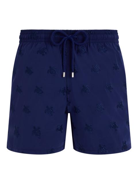 Vilebrequin Men Swim Trunks Embroidered Micro Ronde des Tortues Diagonale - Limited Edition