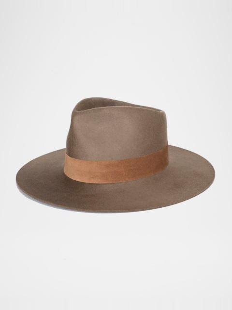 Janessa Leoné Alara Wool Fedora Hat w/ Pig Suede Band