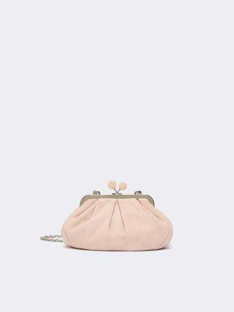 WEEKEND Max Mara Small suede Pasticcino Bag - POWDER