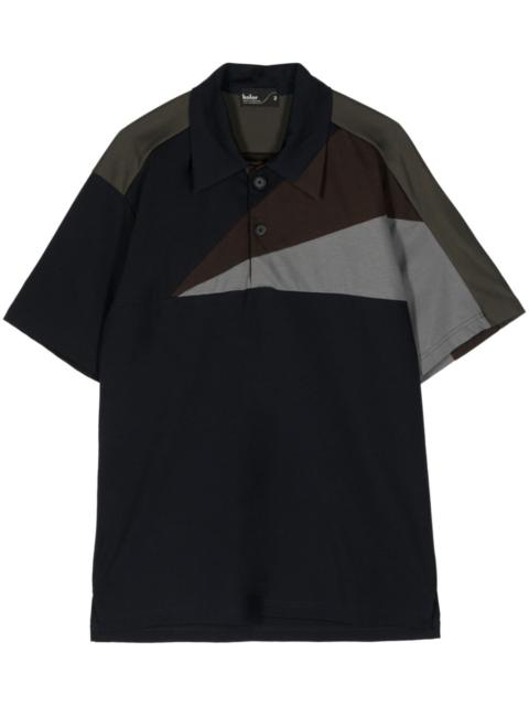 Kolor panelled colour-block polo shirt
