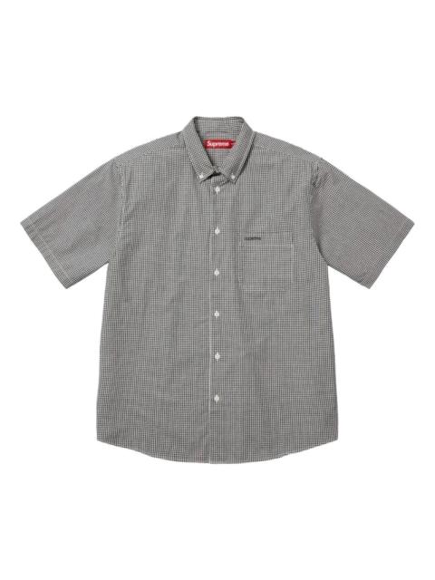 Supreme Supreme SS26 Gingham S/S Shirt 'Black' SUP-SS26-356-BLK
