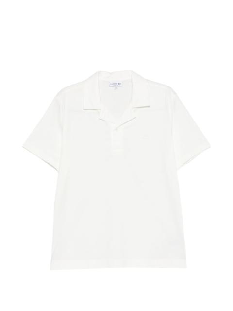 LACOSTE logo-patch polo shirt