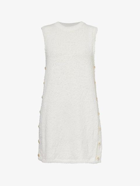 VIKTORIA & WOODS Vertex round-neck cotton mini dress