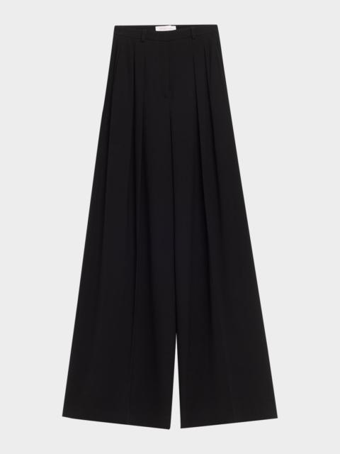 MICHAEL KORS COLLECTION Shannon Pleated Wide-Leg Trousers