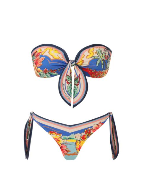 Zimmermann ALIGHT SCARF TIE BIKINI
