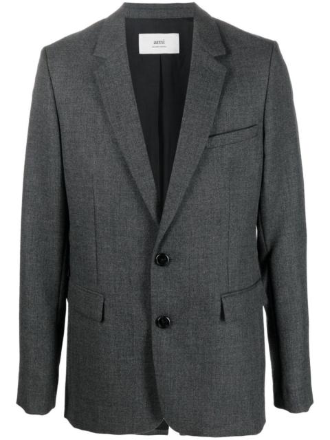 AMI Paris single-breasted virgin wool blazer