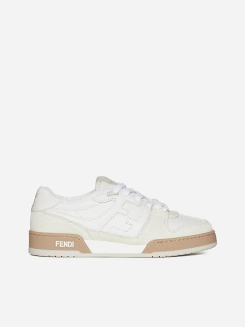 FENDI Match leather sneakers