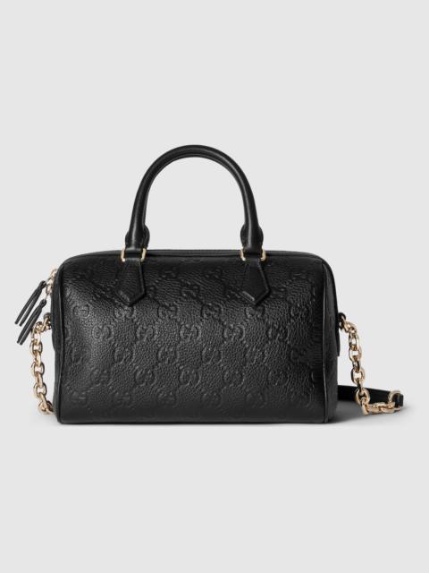 GG Emblem small top handle bag