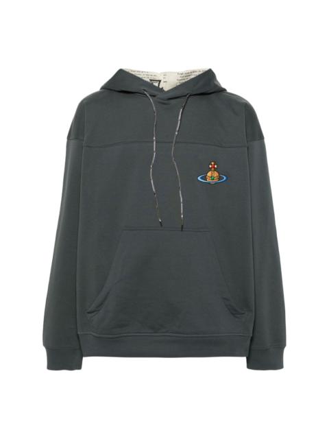 Orb-logo-embroidery hoodie