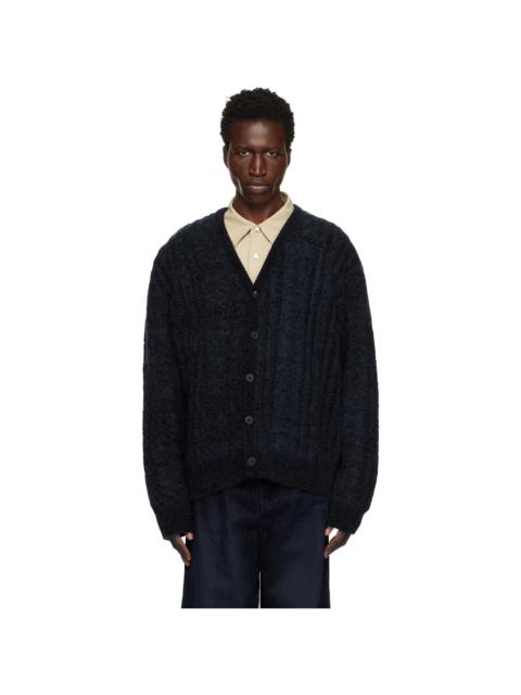 Wooyoungmi Navy Cable Cardigan