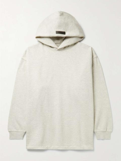 Logo-Flocked Cotton-Blend Jersey Hoodie