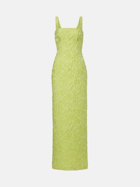 EMILIA WICKSTEAD Micheline floral cloqué gown
