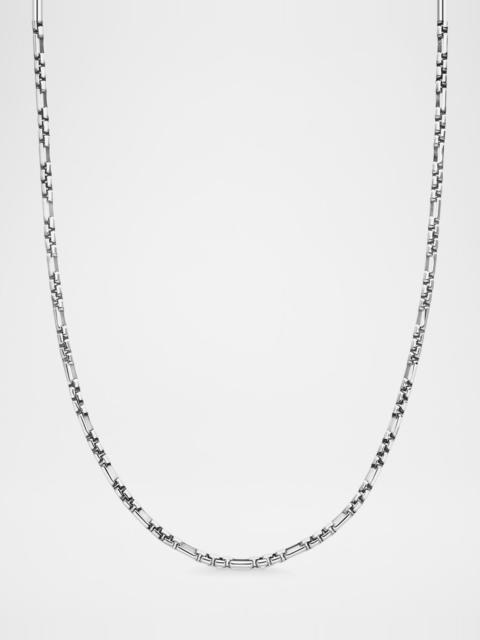 DAVID YURMAN Men's Open Station Box Chain Necklace in Sterling Silver, 3mm