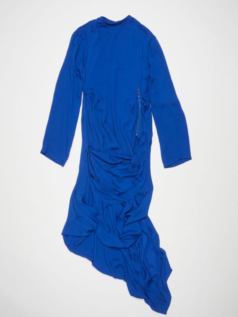 Silk fluid dress - Electric blue